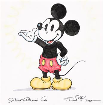 (DISNEY) DON ROSA (1951-) Pie-eyed Mickey Mouse.